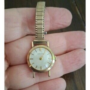 1940s Longines Ladies 10k Gold Filled Case & Band, Wind Up Watch Not Working